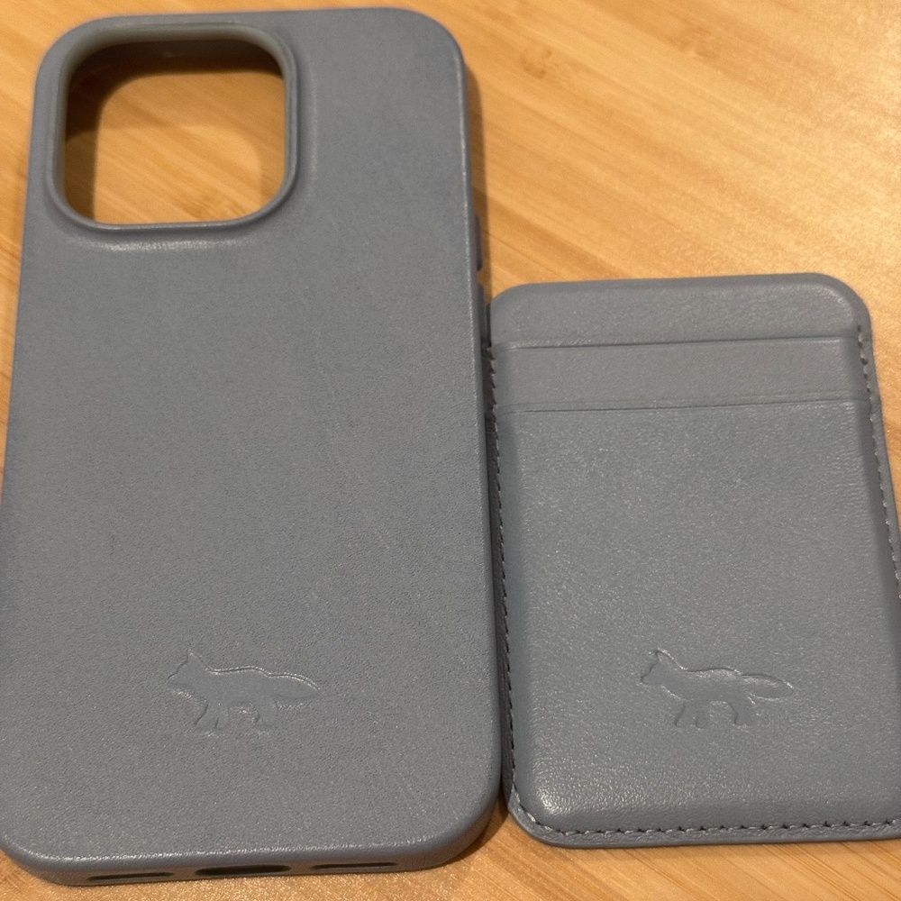 Maison Kitsuné embossed-logo iPhone 14 Pro case